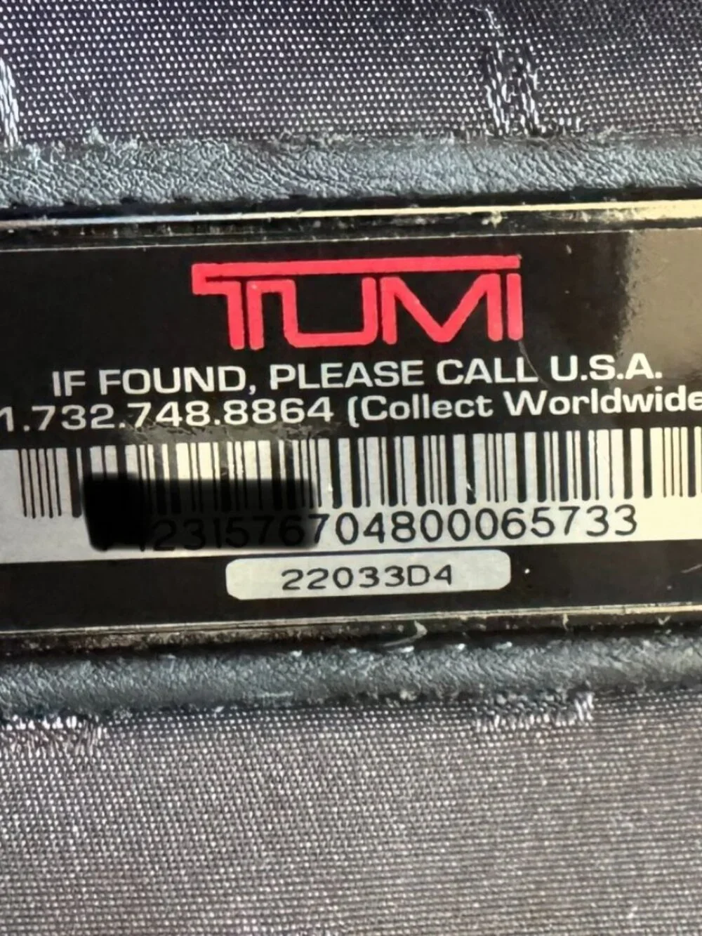 Tumi Alpha 22033DH Black Ballistic Nylon 22